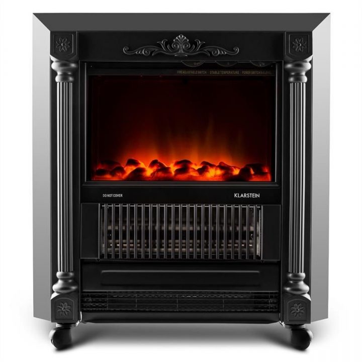 Grenoble Cheminée Électrique Ventilateur Chaud Noir concernant Ventilateur Air Chaud Cheminée