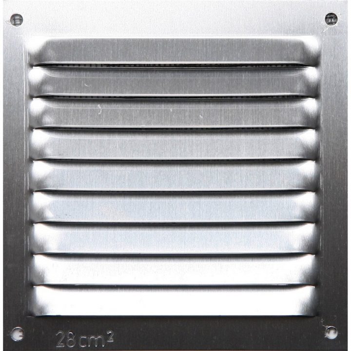 Grille D'Aération Aluminium Anodisé, L.10 X L.10 Cm intérieur Grille D Aération Pour Cheminée