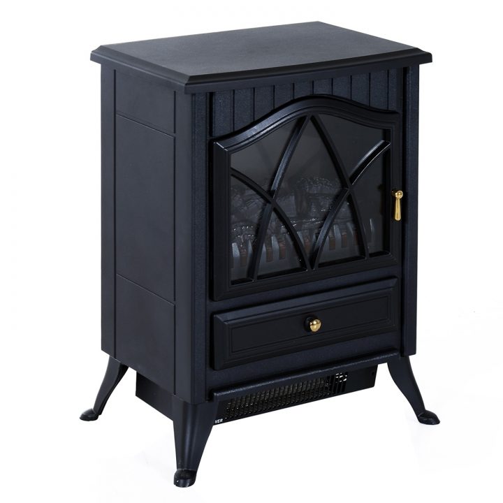 Homcom Cheminée Electrique Foyer Simulation De Flamme 900 concernant Foyer Electrique Pour Cheminée