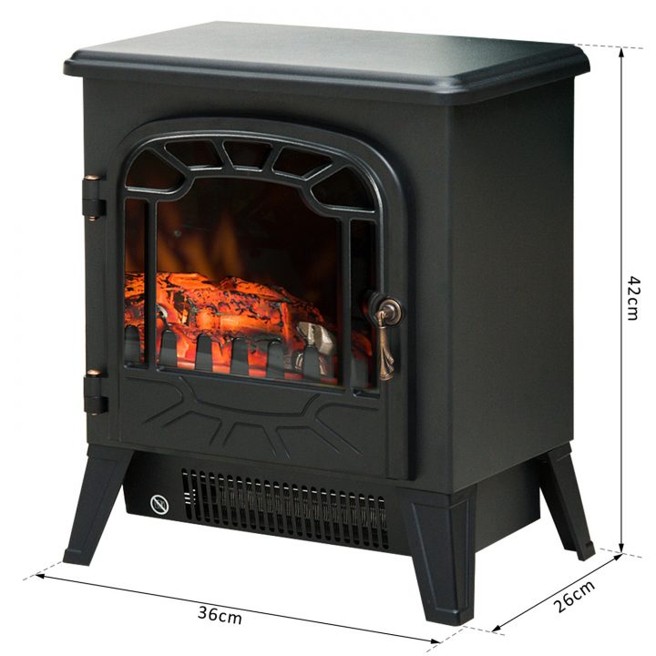 Homcom Cheminée Electrique Poêle 900W/1800W Imitation concernant Radiateur Electrique Cheminée