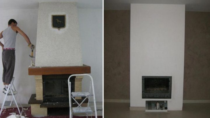 Installer Caisson Autour Cheminee Miamse # dedans Moderniser Une Cheminée En Brique