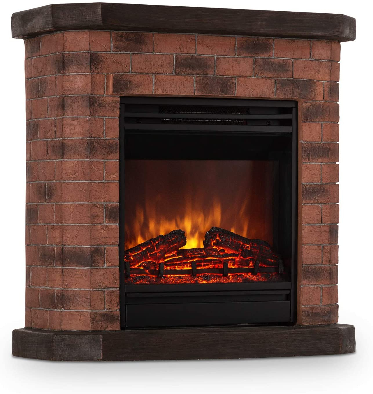 La Fausse Cheminée Klarstein Villach Effet Brique Et Pierre intérieur Fausse Cheminée Electrique