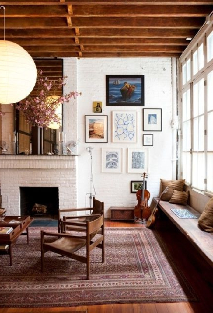 Le Tapis De Salon Dans Quelques Mots Et Beaucoup De Photos! pour Tapis Cheminée