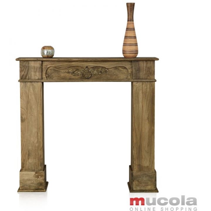 Mannequin De Cheminée Console En Bois Accessoires De à Console Cheminée