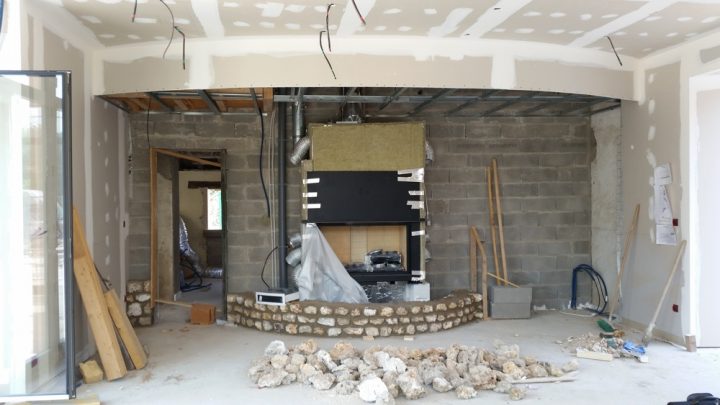 Peindre Cheminee En Pierre. Peindre Cheminee En Pierre encequiconcerne Habillage Insert Cheminée En Placo