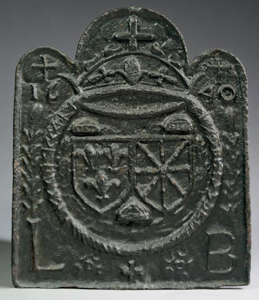 Plaque De Cheminee Aux Armes De France Et De Navarre Fonte encequiconcerne Plaque Fonte Cheminée Brico Depot