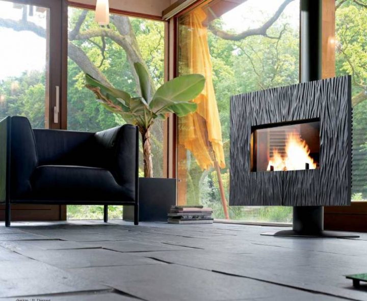 Poele A Bois – Invicta – Gaya Ardoise – Ref 6117-44 – Mf destiné Insert Cheminée Invicta