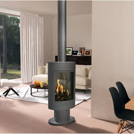 Poêle Au Gaz Naturel Au Meilleur Prix | Leroy Merlin encequiconcerne Cheminée Gaz Leroy Merlin