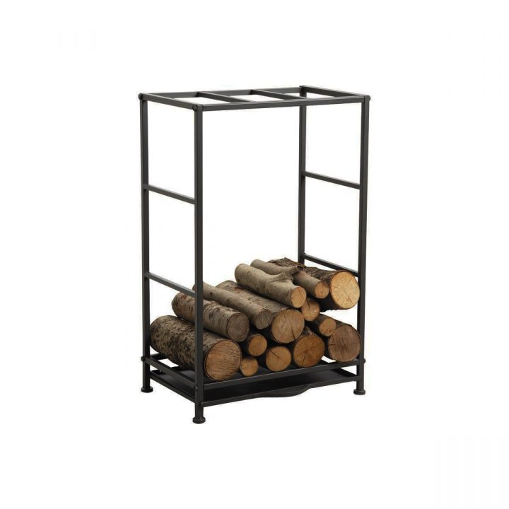 Porte-Bûches Rack Métal Hauteur 80 Cm #4405 encequiconcerne Porte Buche Cheminée
