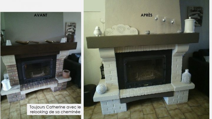 Poutres / Murs / Cheminée | Rénovation Cheminée, Relooking intérieur Relooker Une Cheminée Rustique