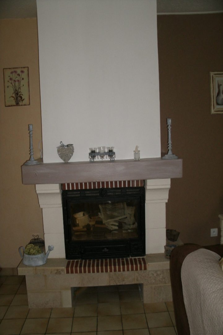 Relooker Cheminée Rustique Photos – Conception Carte dedans Moderniser Une Cheminée