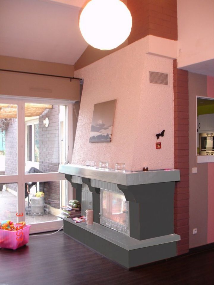 Relooker Une Cheminée | Cheminée Rustique, Moderniser Une avec Cheminée Rénovée
