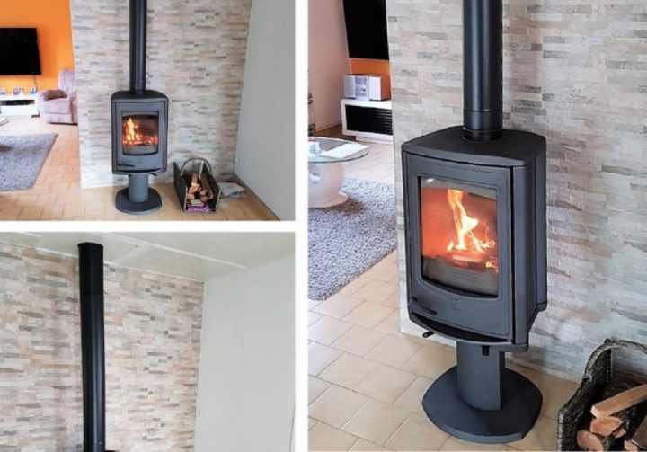 Remplacement D'Une Cheminée Par Un Poêle À Bois Seguin pour Cheminée Seguin