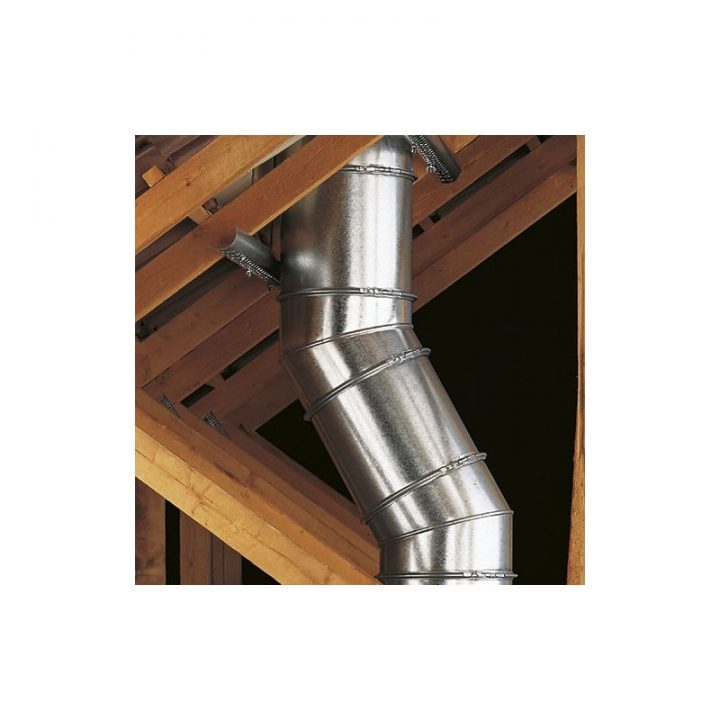 Tuyau Poujoulat Inox-Galva D 230 Lg 10 Cm Conduit Rigide Isolé intérieur Conduit Cheminée Poujoulat