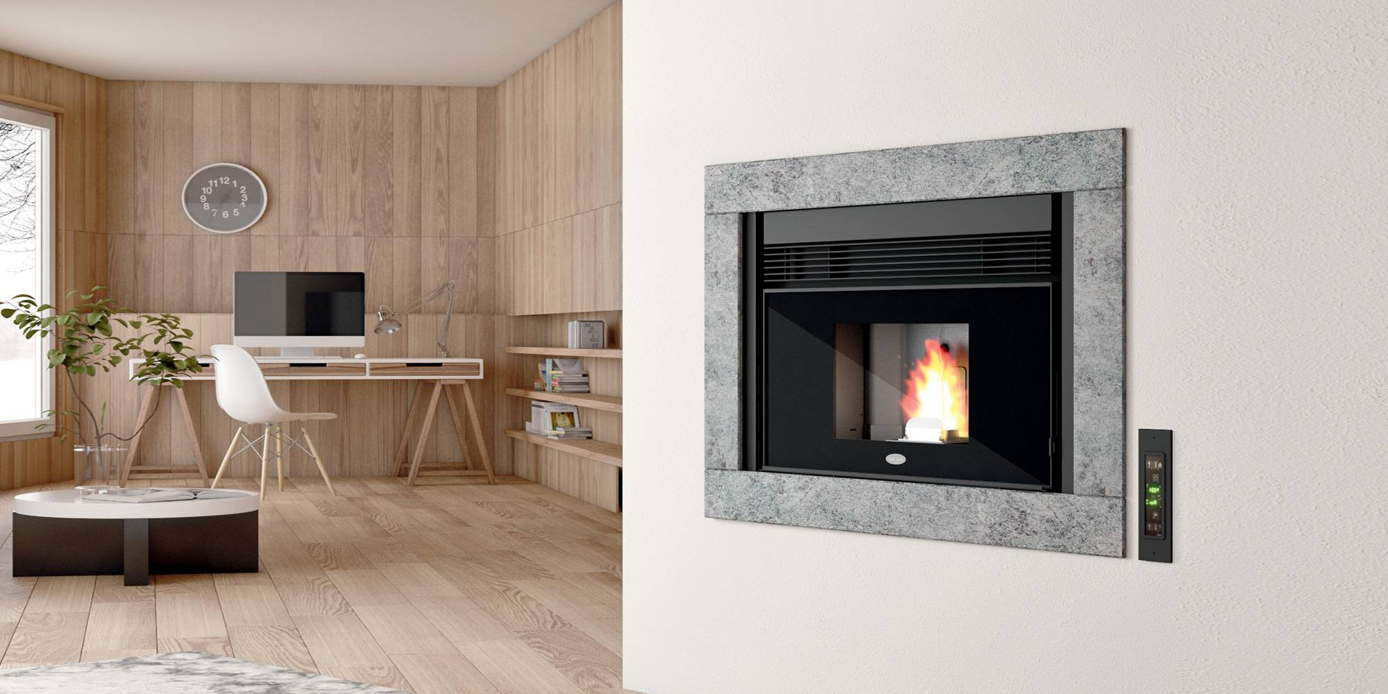 Vente D'Insert À Granulés Double Face Moderne Avec Une tout Insert Cheminée Pellets Avec Reserve Vente D'Insert À Granulés Double Face Moderne Avec Une tout Insert Cheminée Pellets Avec Reserve