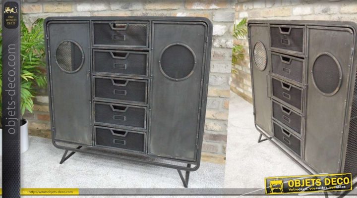 meuble rangement style industriel