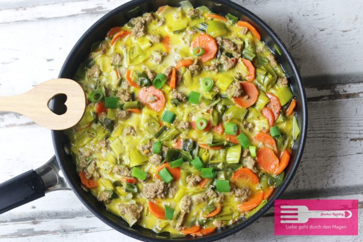 hackfleisch porree pfanne hackfleisch porree pfanne