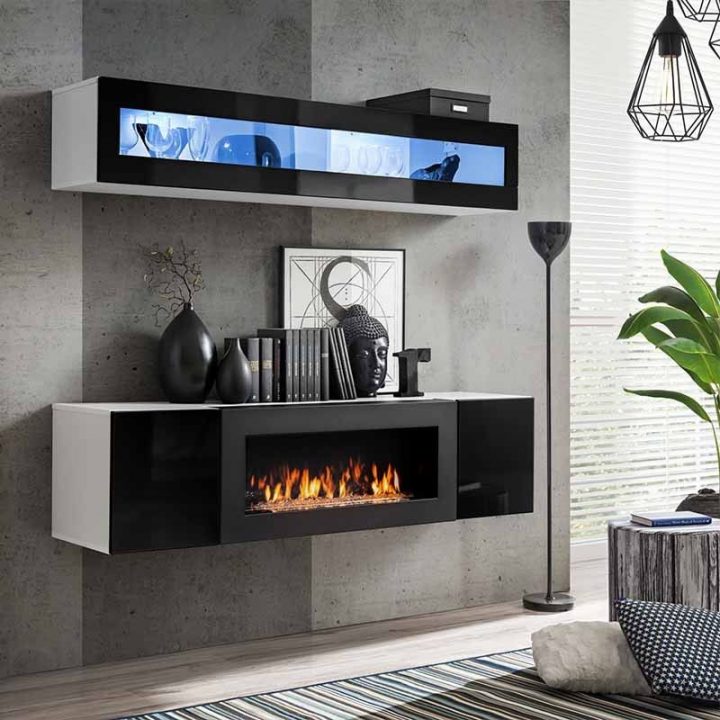 meuble tv avec cheminée artificielle meuble tv avec cheminée artificielle