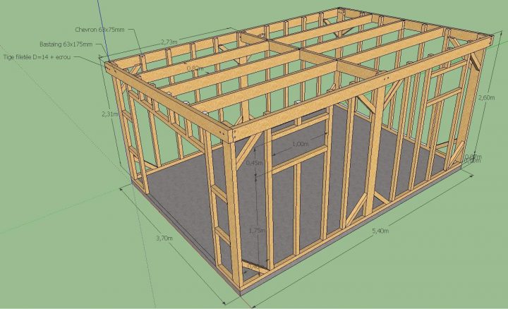 18 Plan Maison Ossature Bois Gratuit | Backyard Sheds, Diy à Plan Cabane En Bois Gratuit