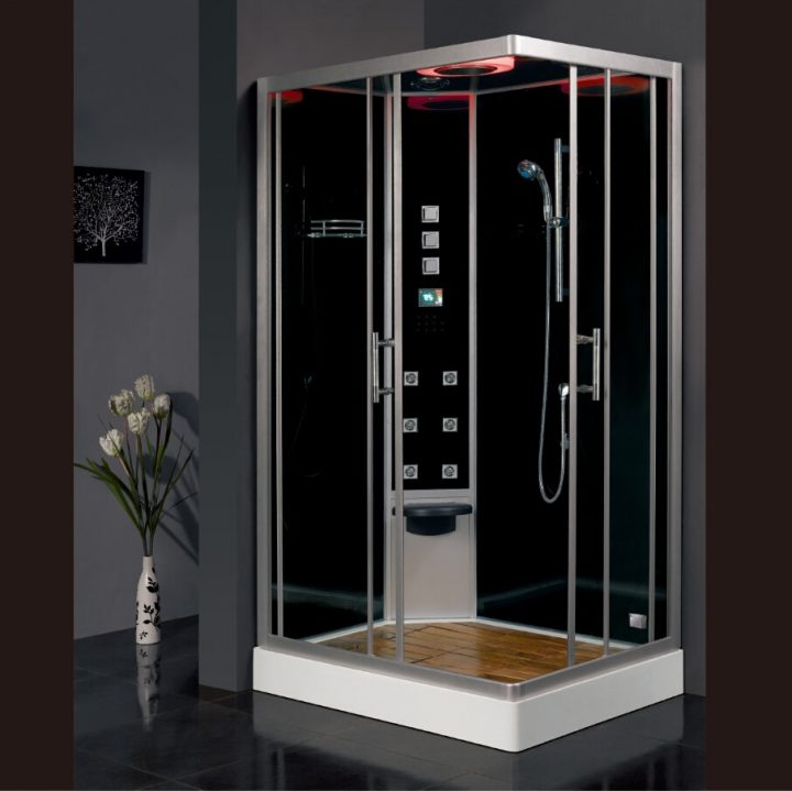 2017 Luxe Stoom Douchewand Met Gehard Glas Badkamer Douchecabines Jetted  Massage Wandelen-In Sauna Kamers Asts1055 encequiconcerne Cabine De Douche Luxe