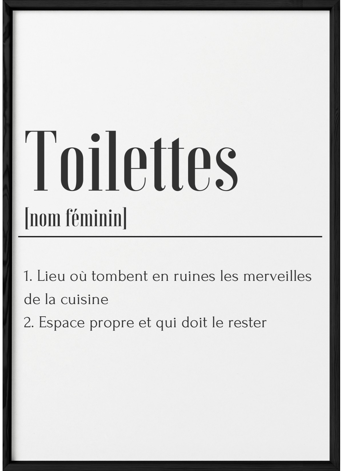 Affiche Définition Toilettes à Affiche Toilette Propre