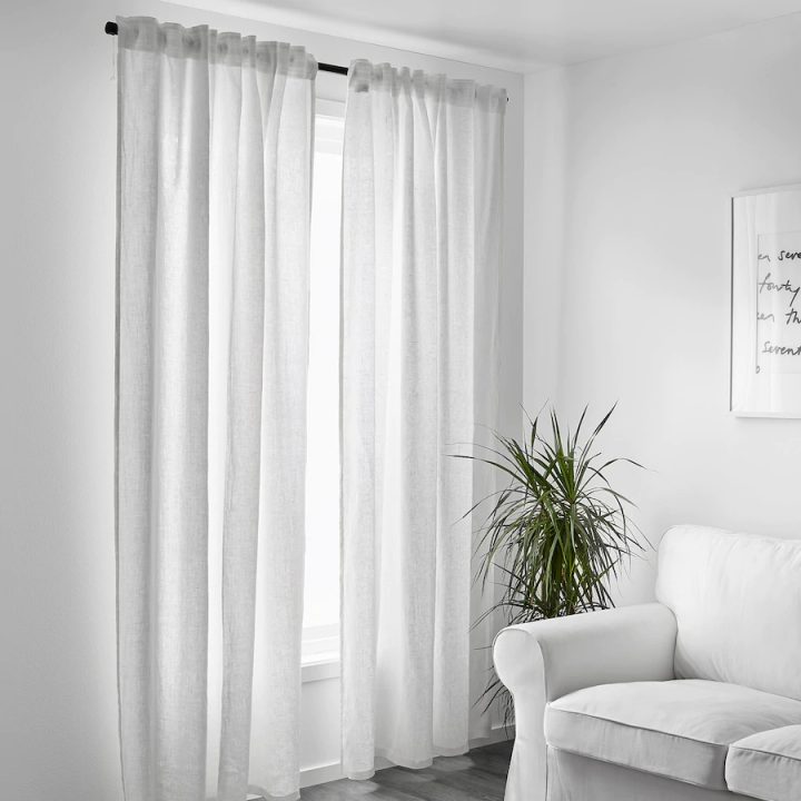 Aina Rideaux, 2 Pièces – Blanc – Ikea | Rideau Store serapportantà Rideaux Lin Ikea Aina Rideaux, 2 Pièces – Blanc – Ikea | Rideau Store serapportantà Rideaux Lin Ikea