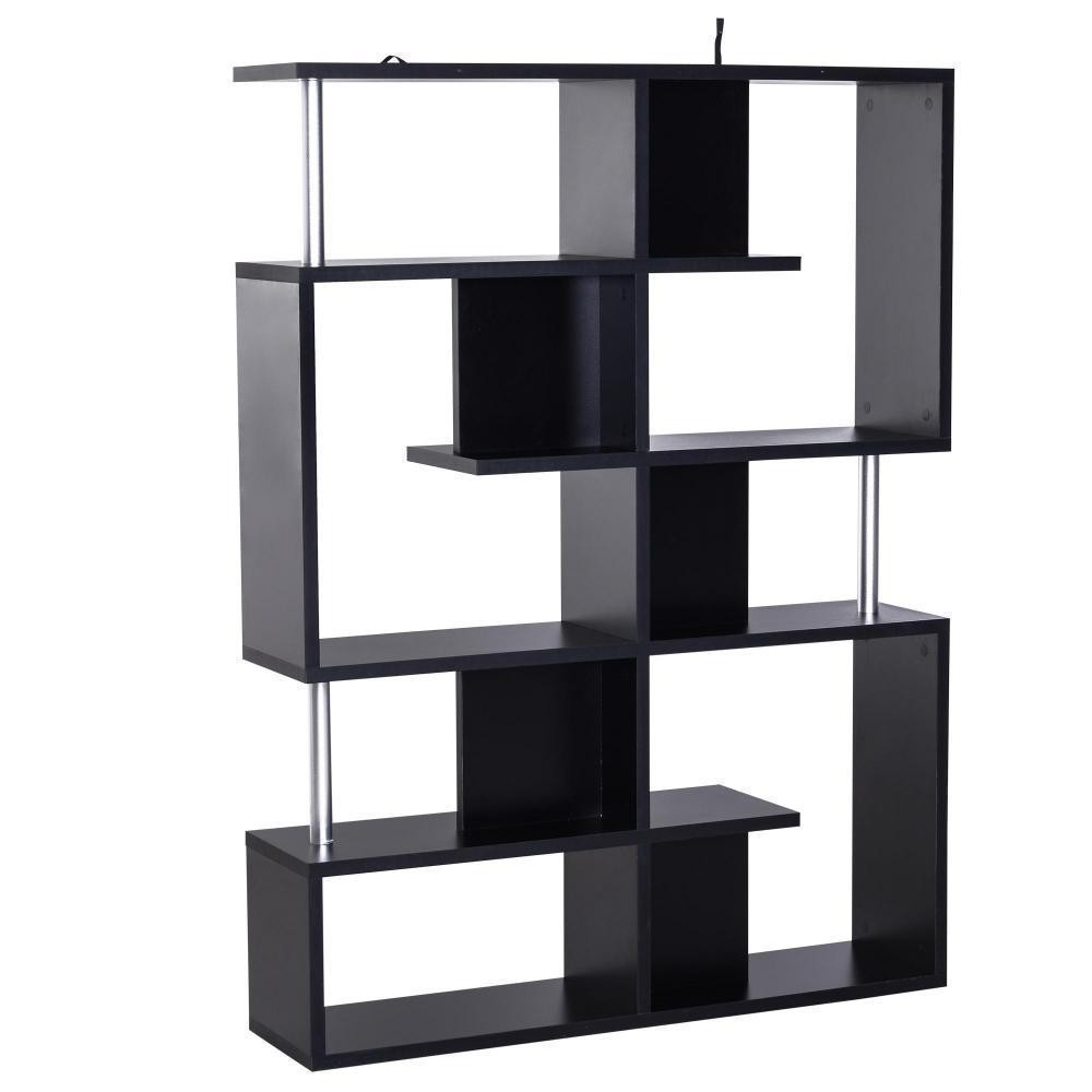 Bibliothèque Étagère Séparation Design Contemporain Zig Zag Dim. 120L X 29L X 160H Cm Panneaux Particules Noir Métal pour Étagère Plastique Gifi Bibliothèque Étagère Séparation Design Contemporain Zig Zag Dim. 120L X 29L X 160H Cm Panneaux Particules Noir Métal pour Étagère Plastique Gifi