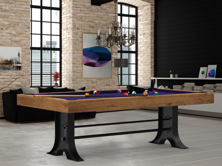 Billard Style Atelier Industry – Transformable En Table pour Billard Table À Manger Avec Rallonge