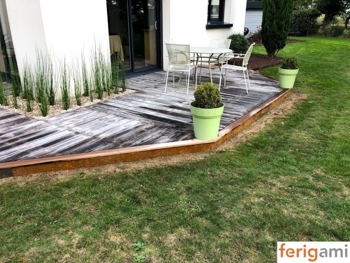 Bordures De Jardin Acier Corten : Durables Et Esthétiques De concernant Bordure Jardin Acier Corten Jardiland