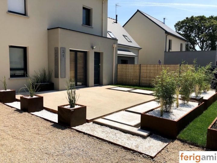 Bordures De Jardin Acier Corten : Durables Et Esthétiques De dedans Bordure Jardin Acier Corten Jardiland