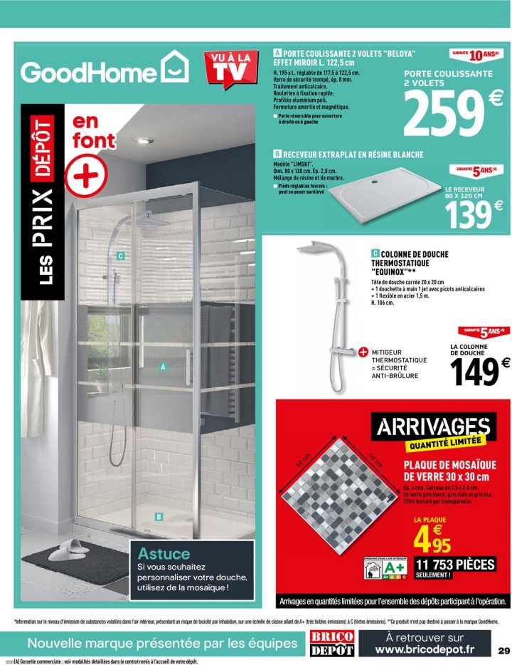 Brico Dépôt Catalogue Actuel 05.07 – 25.07.2019 [29 pour Roulette Porte Coulissante Brico Depot