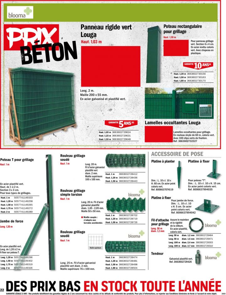 Brico Dépôt Catalogue Actuel 06.03 – 26.03.2020 [22 intérieur Poteau Béton Brico Dépôt