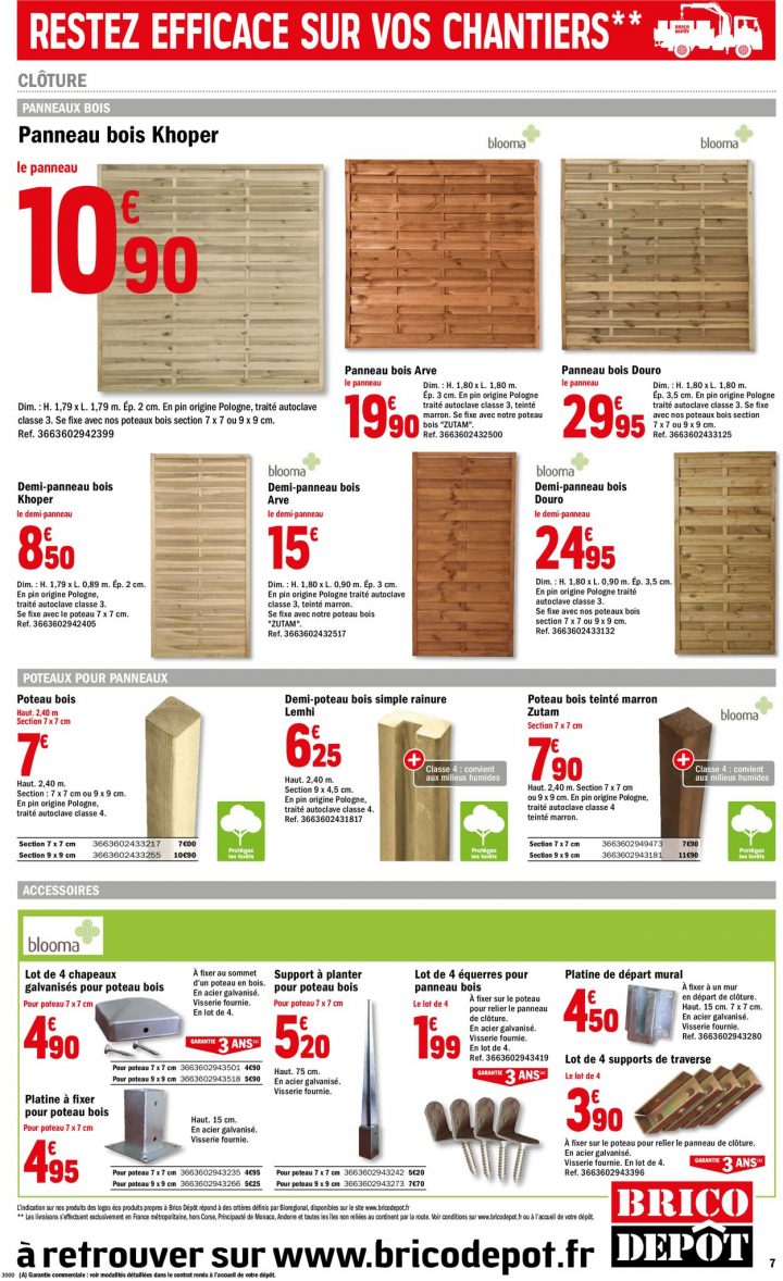 Brico Dépôt Catalogue Actuel 27.03 – 14.04.2020 [7 à Poteau Bois Brico Dépôt