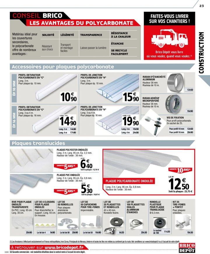 Brico Dépôt Catalogue Actuel 27.03 – 29.05.2020 [23 encequiconcerne Plaque Plastique Transparent Brico Dépôt