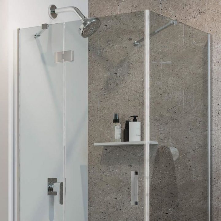 Cabine De Douche 70X70 Cm H198 Transparent Avec Easyclean Mod. Flip Porte +  Fixe avec Cabine De Douche 70X70 Ikea