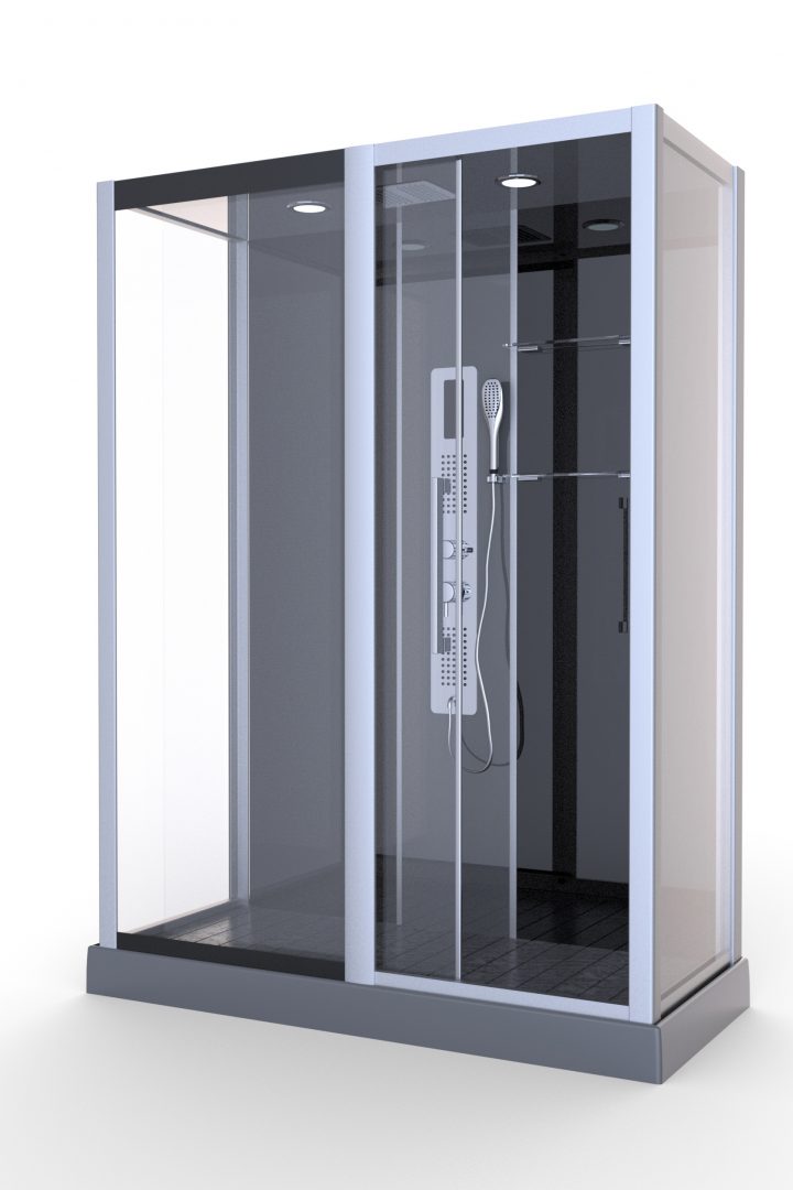 Cabine De Douche Premium Ii Xxl 140 X 85 X 215 Cm Aurlane – Mr.bricolage intérieur Peindre Cabine De Douche Métal