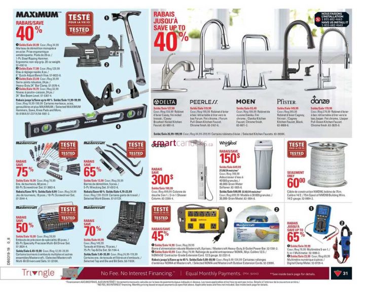 Canadian Tire (Qc) Flyer May 2 To 8 pour Canadian Tire Robinet Cuisine