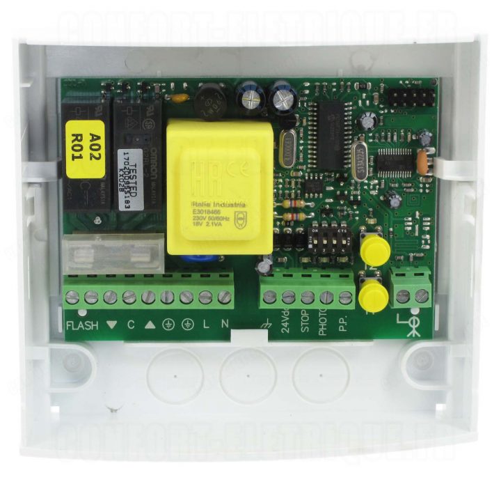 Carte Électronique – Pour Rideaux Métallique – Nice Mindy A0.. avec Schéma Électrique Rideau Métallique