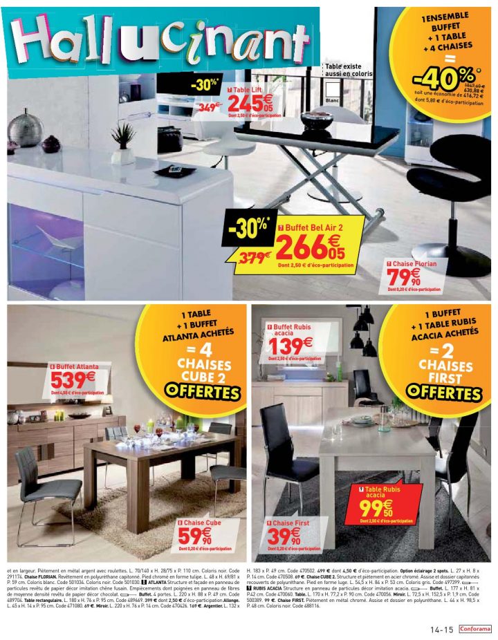 Catalogue Conforama – 23.10-19.11.2013 By Joe Monroe – Issuu serapportantà Argentier Atlanta Conforama