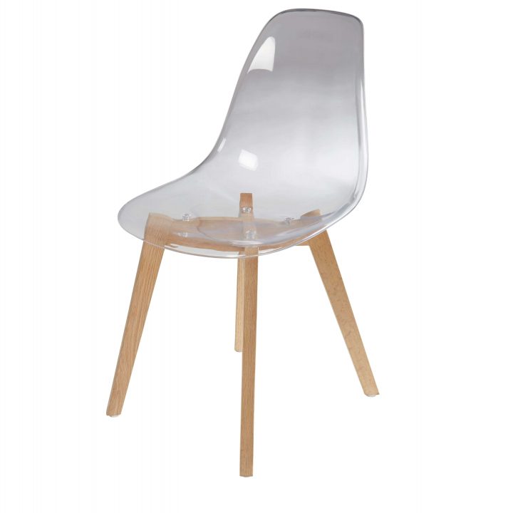 Chaise Transparente Et Chêne Ice | Chaise Style Scandinave intérieur Chaises Transparentes Castorama Chaise Transparente Et Chêne Ice | Chaise Style Scandinave intérieur Chaises Transparentes Castorama