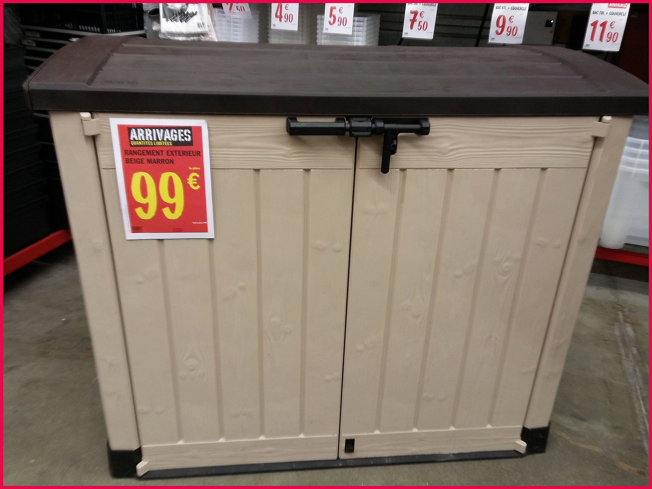 Coffre De Rangement 1200L Brico Depot Brico Depot Coffre intérieur