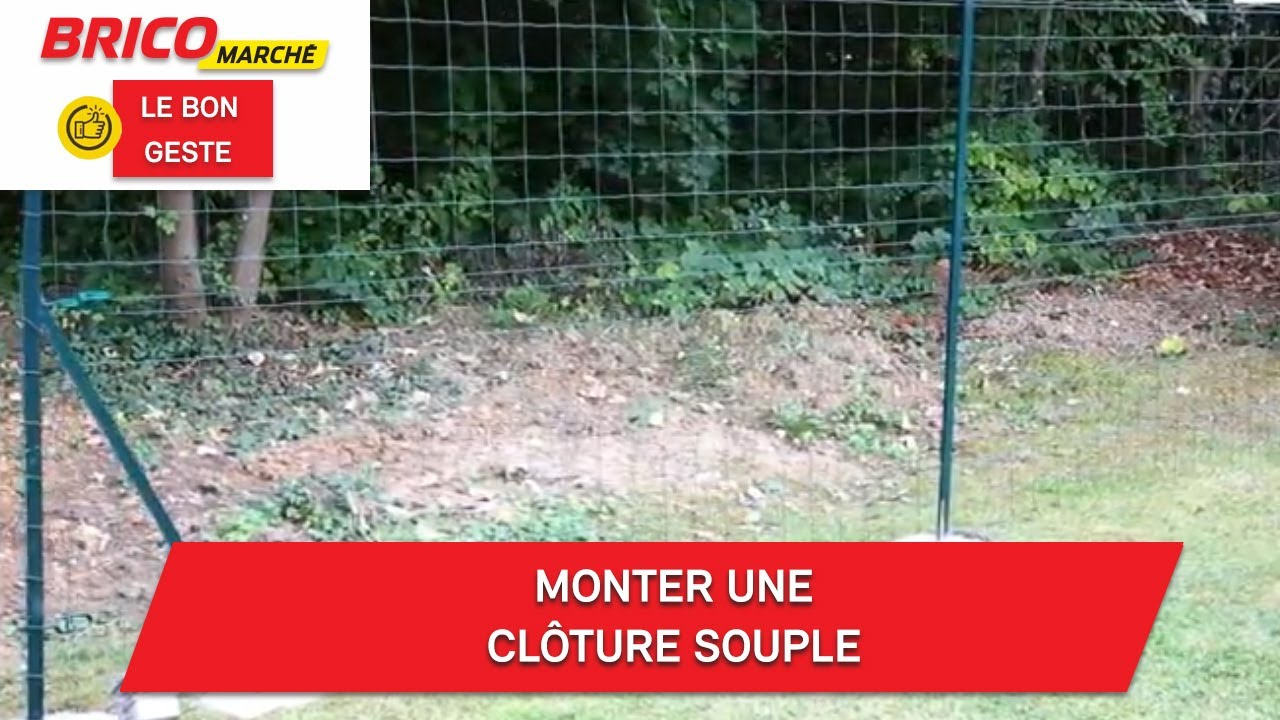 Comment Monter Une Clôture Souple ? - Fiche Conseil tout Grillage Simple Torsion Bricomarché