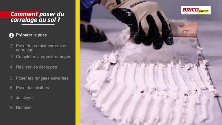 Comment Poser Un Carrelage Au Sol ? (Bricomarché) avec Bricomarché Carrelage Extérieur
