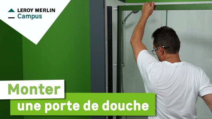 Comment Poser Une Porte De Douche ? Leroy Merlin pour Paroi De Douche Remix 80
