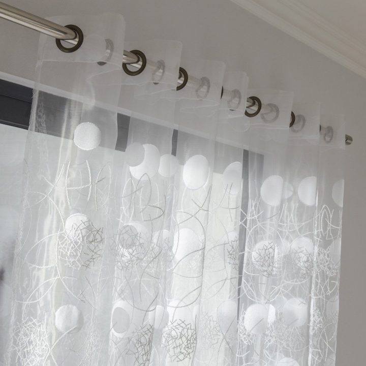 Couleur:blanc … | Voilage, Rideaux Voilages, Rideaux tout Rideaux Leroy Merlin