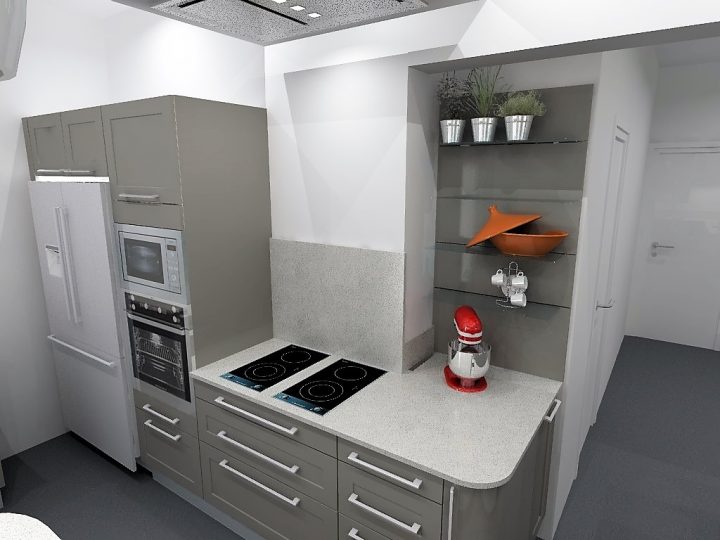 Cuisine Armony Versailles – Monprojetcuisine.fr destiné Meuble Dessus Frigo Americain