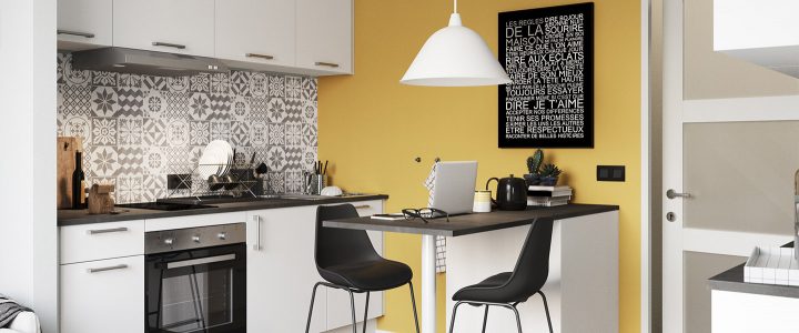 Cuisine "Balsamita" Blanc – Brico Dépôt dedans Colonne Four Et Micro Onde Encastrable Brico Depot