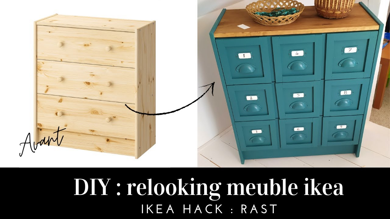 D05A) Relooking Meuble Ikea#1 &quot;Rast&quot; / Diy Meuble Atelier serapportantà Relooker Commode Rast Ikea
