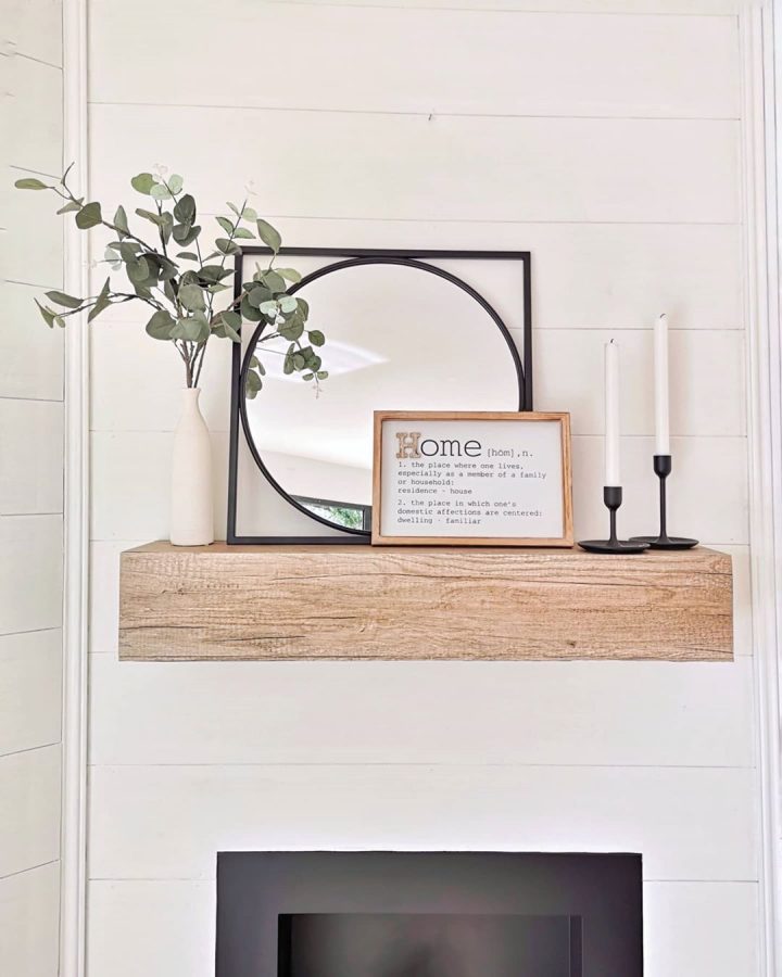 Décoration Manteau De Cheminée | Mirror, Decor, Oversized Mirror dedans Manteau De Cheminée Décorative Ikea