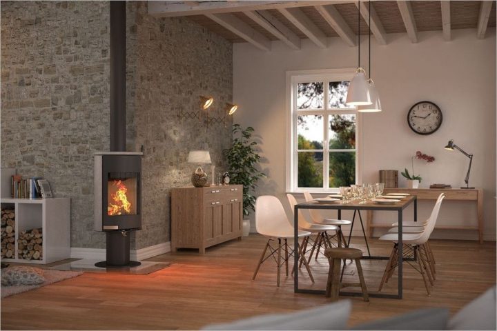 Decoration Salle A Manger Avec Poele A Bois | Décoration à Salle A Manger Crack